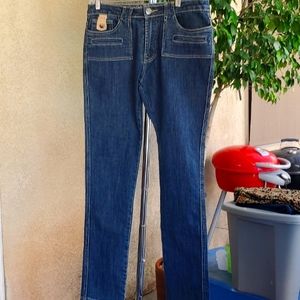 GAZOZ, BUSH PANTS, 9 POCKET, MID RISE SKINNY JEANS SIZE 11/12